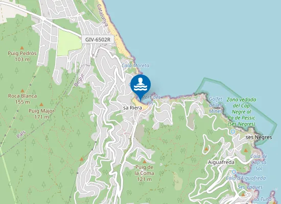 Map of PLAYA DE SA RIERA PM1