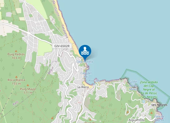 Map of PLAYA D'ILLA ROJA PM1