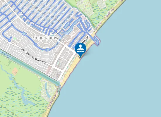 Map of PLAYA D'EMPURIABRAVA PM1