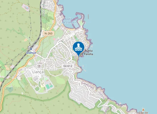 Map of PLAYA DE LA FARELLA PM1