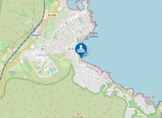 Map of PLAYA DEL CAU DEL LLOP PM1