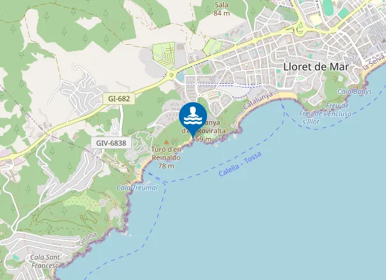 Map of PLAYA DE SA BOADELLA PM1