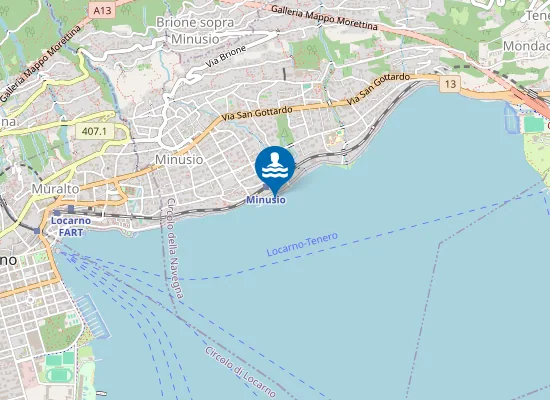 Map of SPIAGGIA LIBERA-OSTERIA LA RIVA