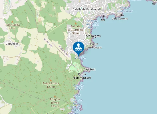 Map of PLAYA DEL GOLFET PM1