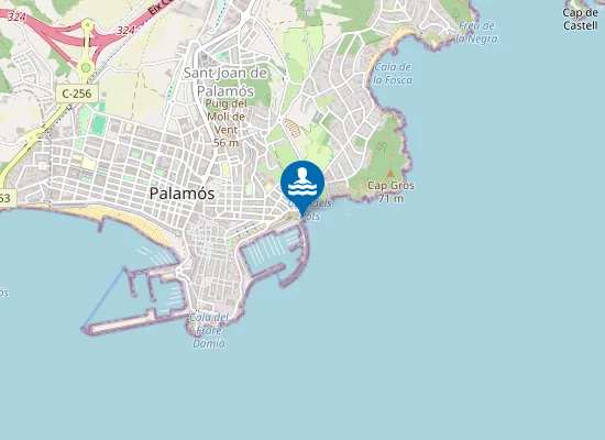 Map of PLAYA DEL MORRO DEL VEDELL PM1