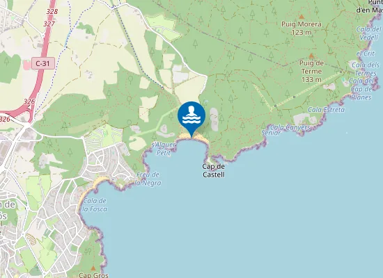 Map of PLAYA DE CASTELL PM1