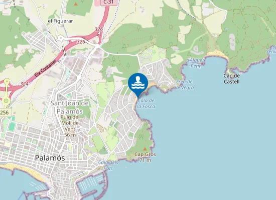 Map of PLAYA DE LA FOSCA PM1