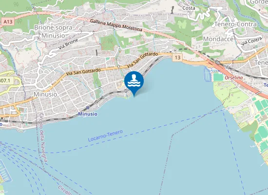 Map of SPIAGGIA LIBERA-RISTORANTE GIARDINO LAGO