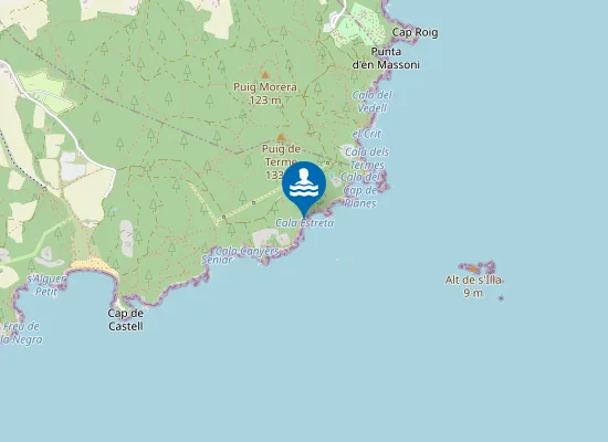 Map of PLAYA CALA ESTRETA PM1