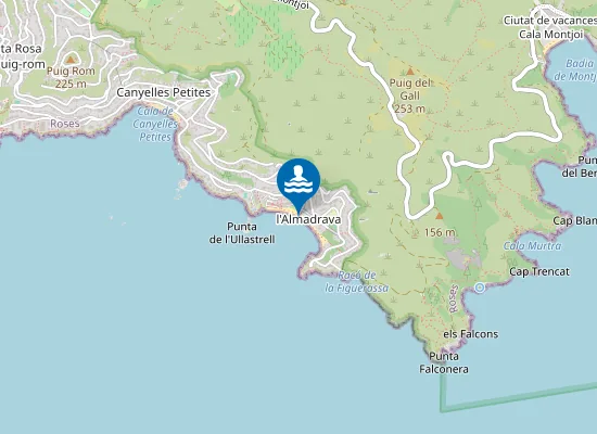 Map of PLAYA DE L'ALMADRAVA PM1