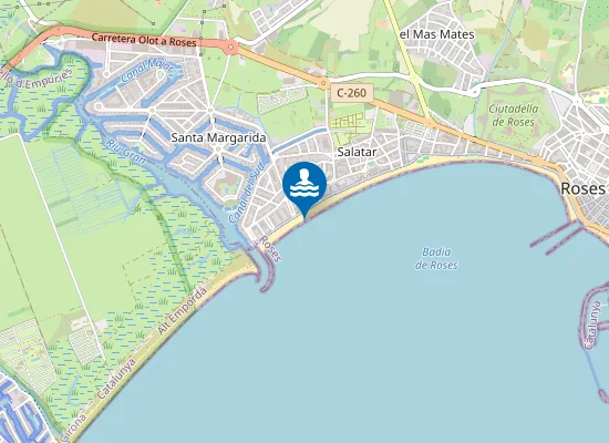 Map of PLAYA DE SANTA MARGARIDA-SALATAR PM1