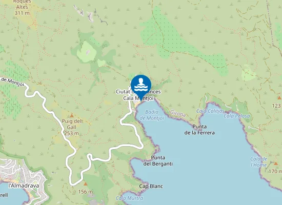 Map of PLAYA CALA MONTJOI PM1