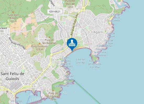 Map of PLAYA DE SANT POL PM2