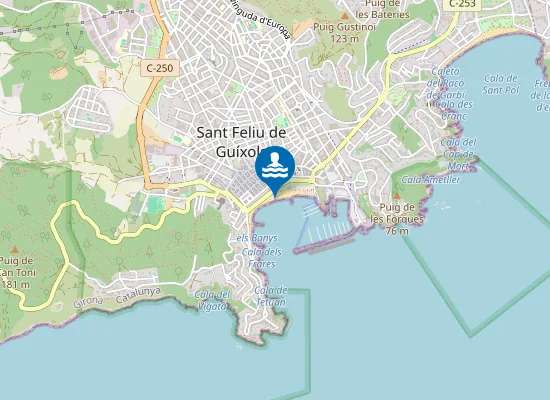 Map of PLAYA DE SANT FELIU PM1