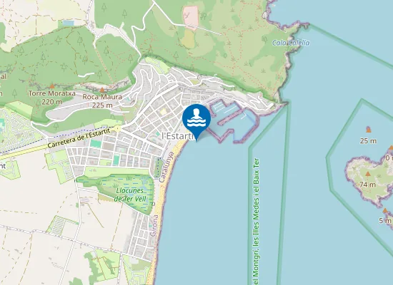 Map of PLAYA DE L'ESTARTIT PM1