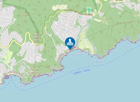 Map of PLAYA DE LLORELL PM1