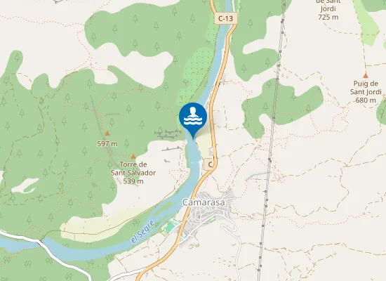 Map of RIO SEGRE CAMARASA PM1