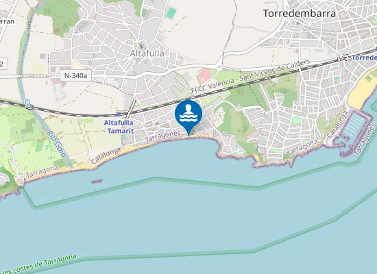 Map of PLAYA D'ALTAFULLA PM1