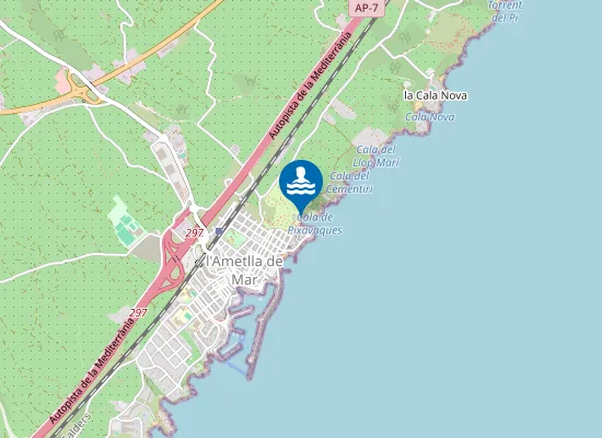 Map of PLAYA DE PIXAVAQUES PM1