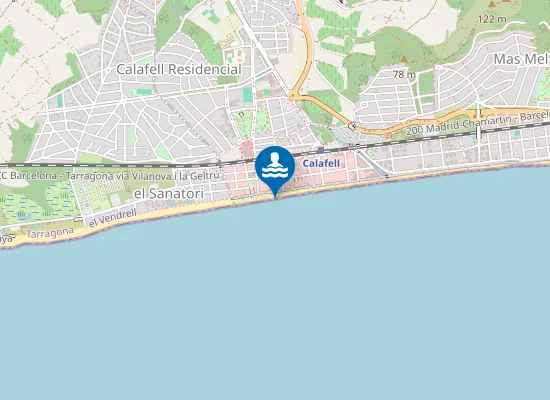 Map of PLAYA DE CALAFELL PM2