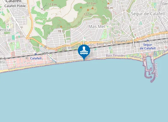 Map of PLAYA DE L'ESTANY-MAS MEL PM1