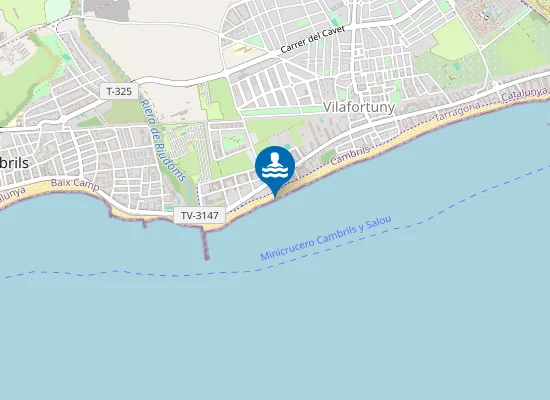 Map of PLAYA DE L'ESQUIROL PM1