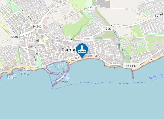 Map of PLAYA DEL PRAT D'EN FOR?S-REGUERAL PM1