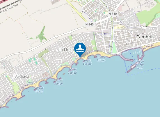 Map of PLAYA DE LA LLOSA PM1