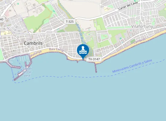 Map of PLAYA DE CAVET PM1