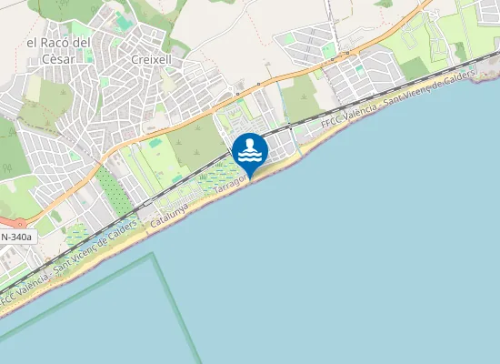 Map of PLAYA DE CREIXELL PM1