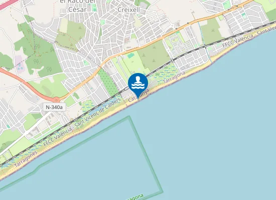 Map of PLAYA DE CREIXELL PM2