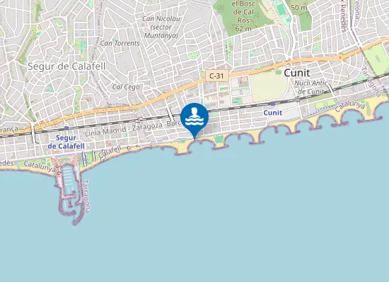 Map of PLAYA DE CUNIT PONENT PM1