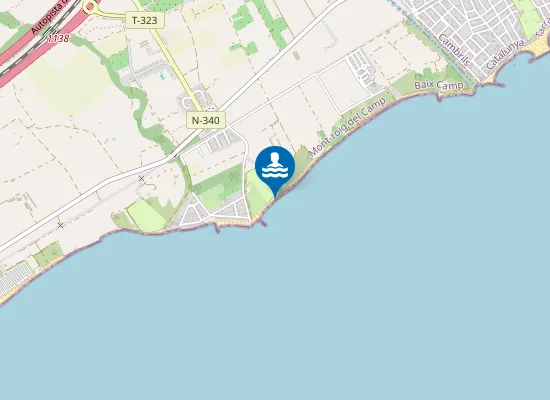 Map of PLAYA DE LA PIXEROTA PM1