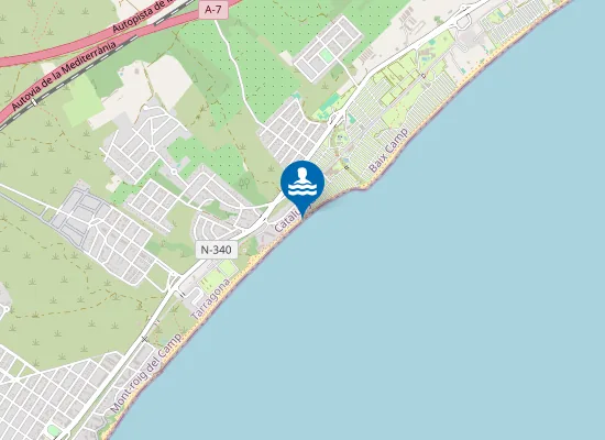 Map of PLAYA DE LA CASA DELS LLADRES PM1