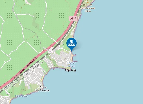 Map of PLAYA DE SANTA LL?CIA PM1