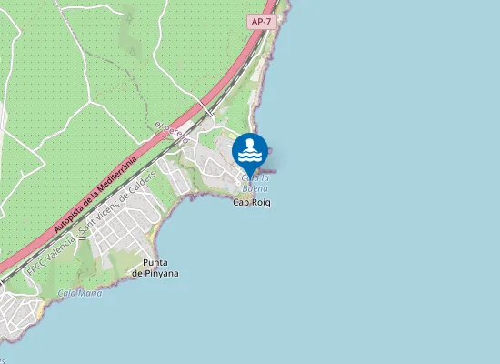 Map of PLAYA CALA DE LA BUENA PM1