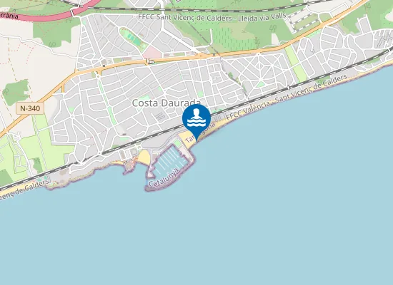 Map of PLAYA DE LA COSTA DAURADA PM1