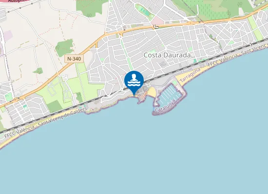 Map of PLAYA DE LA PUNTA DEL GUINEU PM1