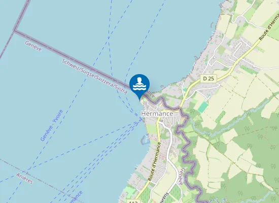 Map of HERMANCE PLAGE