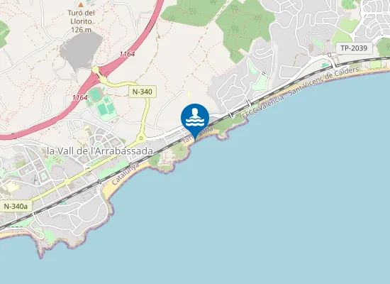 Map of PLAYA DE LA SAVINOSA PM1