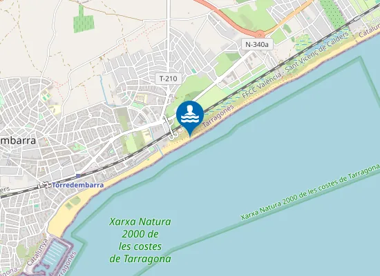 Map of PLAYA DELS MUNTANYANS PM1