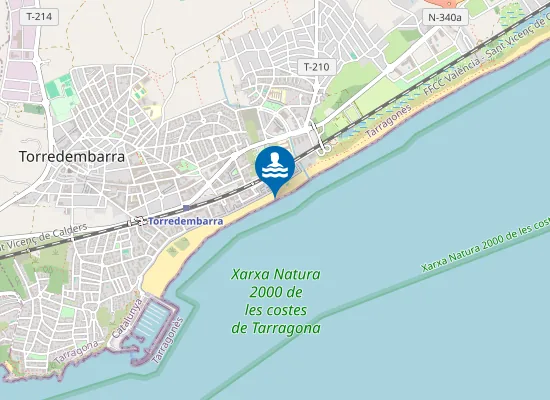 Map of PLAYA DEL BARRI MAR?TIM PM1