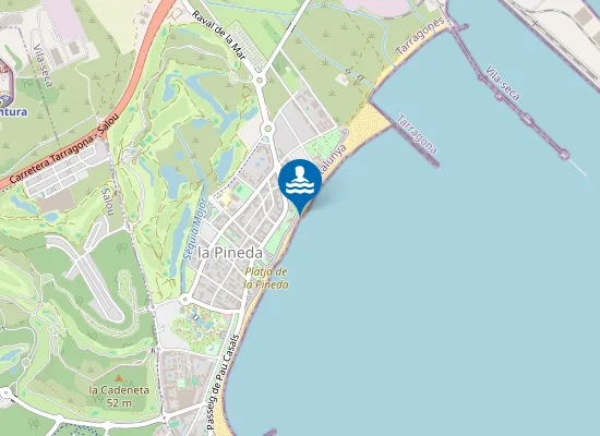 Map of PLAYA DE LA PINEDA PM1