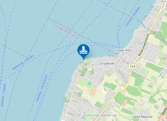 Map of SAVONNIÈRE AVAL