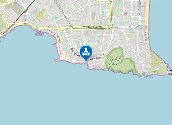 Map of PLAYA CALAS DE CABO HUERTAS PM1