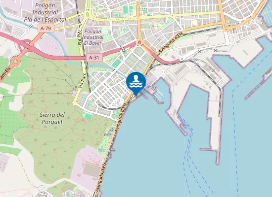 Map of PLAYA DE SAN GABRIEL PM1