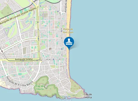 Map of PLAYA DE SANT JOAN PM1