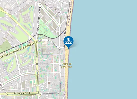 Map of PLAYA DE SANT JOAN PM2