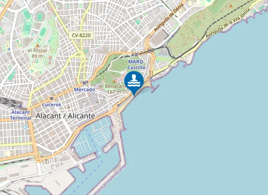 Map of PLAYA DEL POSTIGUET PM1