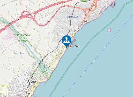 Map of PLAYA DE CAP NEGRET PM2
